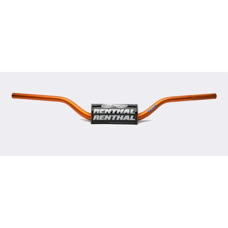 RENTHAL řidítka 1,1/8 (28,6mm) MX FATBAR HANDLEBAR ORANGE HONDA CR/CRF, KAWASAKI KX/KXF barva oranžová s chráničem Exkluzivní