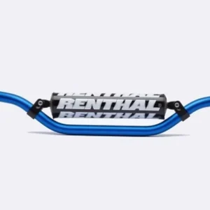 Prémiový RENTHAL řidítka 7/8 (22mm) MX HANDLEBAR BLUE ENDURO PADDED barva světle modrá s chráničem
