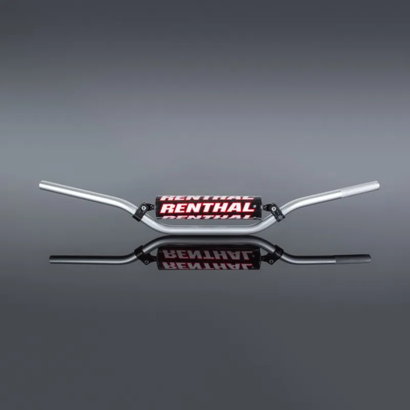 RENTHAL řidítka 7/8 (22mm) MX HANDLEBAR SILVER ENDURO PADDED barva stříbrná s chráničem Speciální Cena