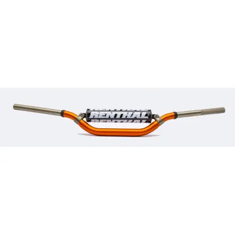 RENTHAL řidítka 7/8 (22mm) MX MINI HANDLEBAR ORANGE KAWASAKI KX 65 02-16 PADDED barva oranžová s chráničem Luxusní