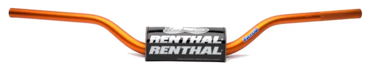 RENTHAL řidítka 1,1/8 (28,6mm) MX FATBAR HANDLEBAR ORANGE KTM HIGH PADDED barva oranžová s chráničem Tovární Cena
