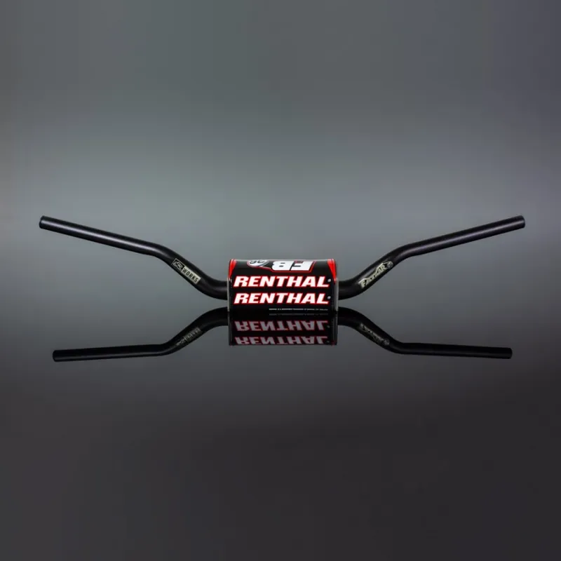 Ověřený RENTHAL řidítka (36mm) MX FATBAR 36 HANDLEBAR BLACK REED/WINDHAM barva černá s chráničem