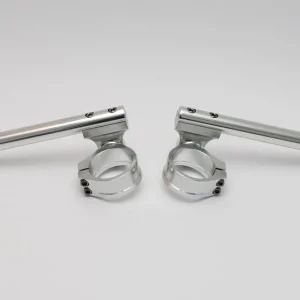 ACCEL řidítka dvoudílná s regulací STREET CLIP-ON rukojeť/montáž 54mm barva stříbrná Cenový Hit