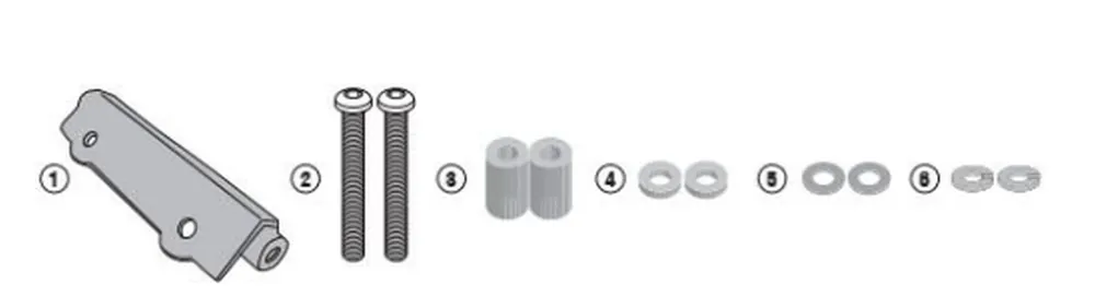 KAPPA adaptér pro montáž bočního nosiče KLR1161 bez použití nosiče centrálního kufru KR1161 Nová Kolekce