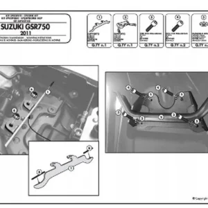 KAPPA adaptér pro montáž bočního nosiče TE3100K bez použití nosiče centrálního kufru Finální Výprodej
