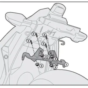Cenový Hit KAPPA adaptér pro montáž bočního nosiče TE4108K bez použití nosiče centrálního kufru KZ4108
