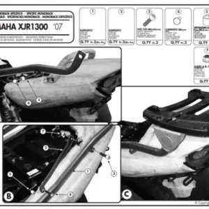 KAPPA zadní nosič kufru YAMAHA XJR 1300 (07-14) ( bez plotny ) Odeslání Ihned