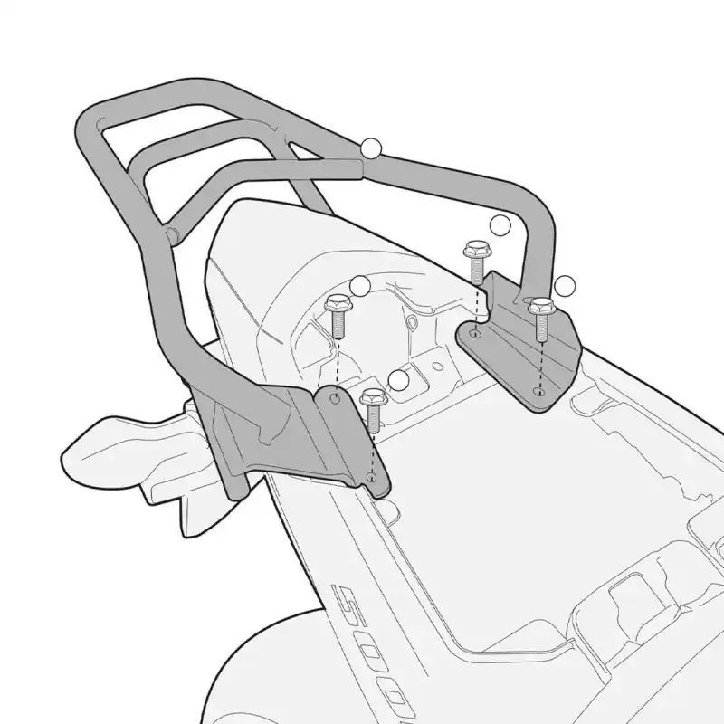 KAPPA zadní nosič kufru HONDA CB 500F (13-15), CBR 500R (13-15) ( bez plotny ) Moderní