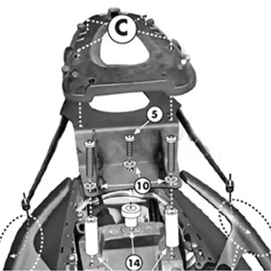 KAPPA zadní nosič kufru YAMAHA T-MAX 500 (08-11), T-MAX 530 (12-16) ( s plotnou MONOLOCK ) Rychlé Dodání