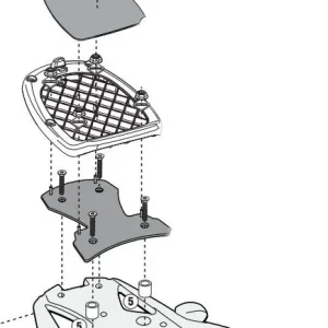 Super Cena KAPPA zadní nosič kufru SUZUKI DL 650 V-STROM (11-16) ( s plotnou MONOKEY )