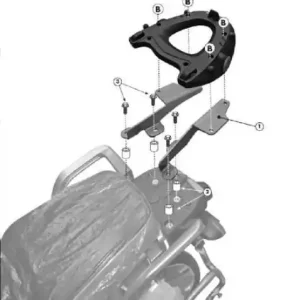 KAPPA zadní nosič kufru YAMAHA XT 1200 s 10-20, ZE SUPER TENERE 14-20 ( s plotnou MONOKEY ) Nízká Cena