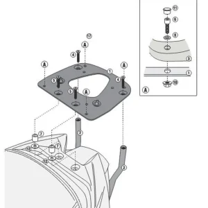 Ihned K Objednání KAPPA zadní nosič kufru KYMCO XCITING 400I (13-15) ( s plotnou MONOKEY )