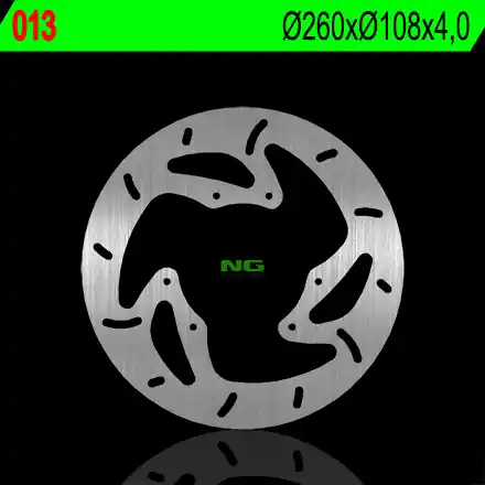 Značkový NG přední brzdový kotouč GAS GAS HALLEY 125/450 08-09, RIEJU MARATHON 125 08-18, MRT/MRX/SMX 50/125 (260X108X4mm) (6X7.5mm)