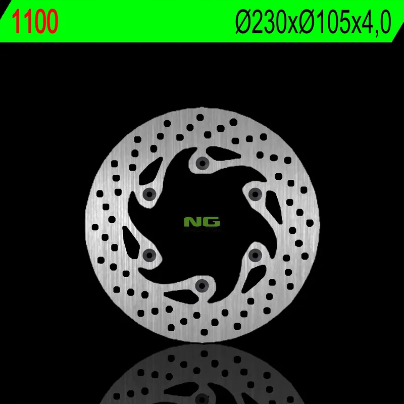 NG přední brzdový kotouč APRILIA TUAREG 125 86-88 MALAGUTI CIAK 50/125/150 (230X105X4,0mm) (6X6,5mm) Celosvětová Doprava