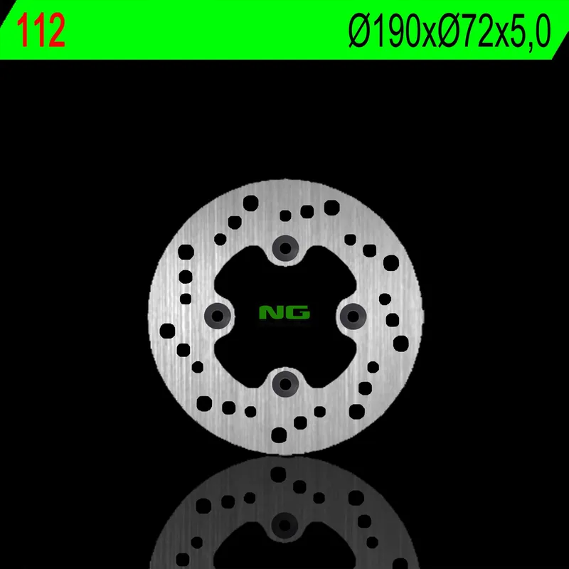 NG přední brzdový kotouč HONDA HELIX 250 95-99 (190X72X5mm) (4otvory 10,5mm) Nízká Cena