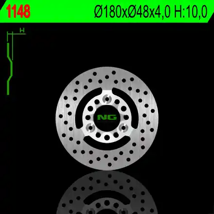 Přímo Od Výrobce NG přední brzdový kotouč YAMAHA BWS 50/100 00-01, XC 125 CYGNUS 00-03, MBK 125 FLAME 96-99 (180X48X4) (3X8,5mm)