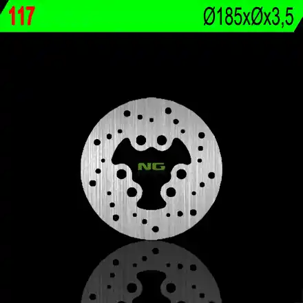 NG brzdový kotouč zadní SUZUKI RMX 50 97-02 (185X3,5) (6X15,5mm) Přímo Od Výrobce