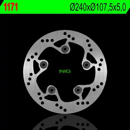 Značkový NG brzdový kotouč zadní KTM DUKE 690/790/890 08-22, SUPERMOTO 950/990 05-08, SUPERDUKE 690/950/990 (240X107,5X5) (5X8,5mm)