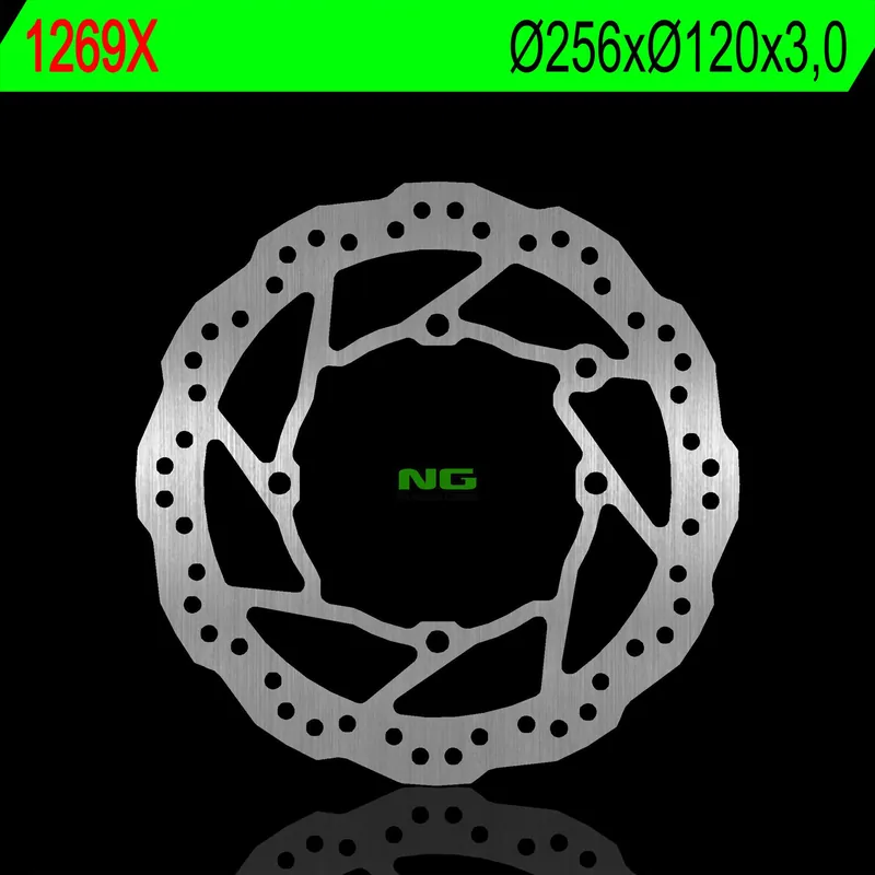 Akční Nabídka NG přední brzdový kotouč SHERCO 125/250/300/450 14-18 (256X120X3,0mm) (4X10,5mm) WAVE