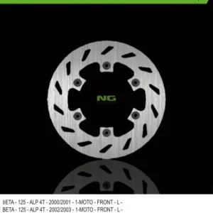 NG přední brzdový kotouč BETA 125/200/250 ALP 00-03 (220X108X3,5) (6X6,5mm) Akční Nabídka