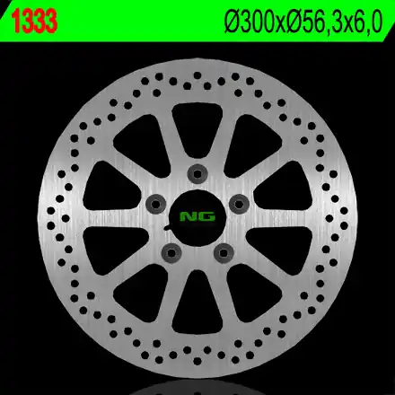 NG brzdový kotouč zadní HARLEY DAVIDSON 1450/1584/1690/1800 (300X56,3X6) (5X10,5mm) - nahrazuje NG1525 Akční Cena