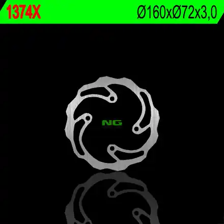 NG přední brzdový kotouč KTM SX 50 08-13, zadní SX 50 14-21 (160X73X3) (4X6,5mm) WAVE Expresní Doručení