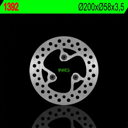 NG přední brzdový kotouč PEUGEOT VIVACITY 50 05-14 (200X58X3,5) (3X8,5) Top Prodej
