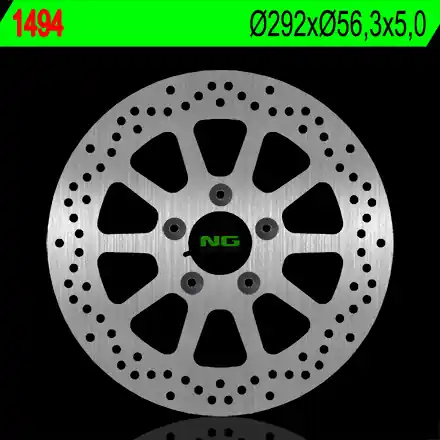 Objednat Nyní NG přední brzdový kotouč HARLEY DAVIDSON 750/883/1200/1340/1450/1584/1600 (292X56,3X5) (5X8,5mm)