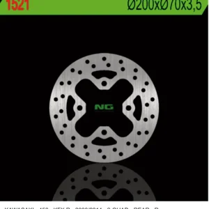 NG brzdový kotouč zadní KAWASAKI KFX 450R 08-14 (200X70X3,5) (4X10,5mm) Odeslání Ihned