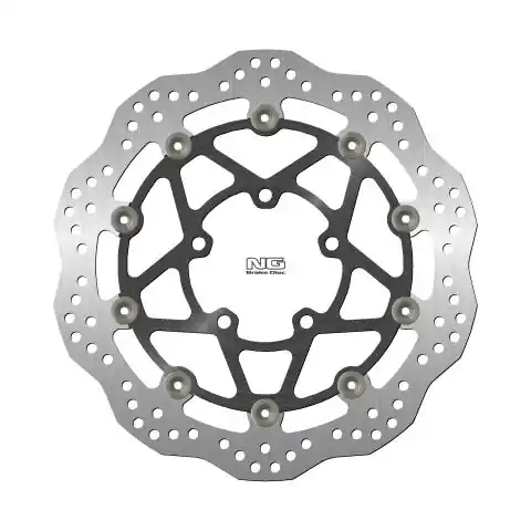 NG přední brzdový kotouč TRIUMPH BONNEVILLE 850/T100 09-21, STREET TRIPLE 13-18 (310X82,5X5mm) (5X10,5mm) WAVE plovoucí (prostředek hliníkový) Tovární Cena