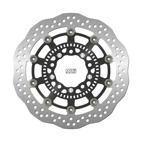 NG přední brzdový kotouč KAWASAKI ER6N 05-17, KLE 650 VERSYS 07-21, ZX6R 13-18 ,VULCAN 650 15-21 (300X80X5mm) (5X10,5mm) WAVE plovoucí (prostředek hliníkový) Nízká Cena