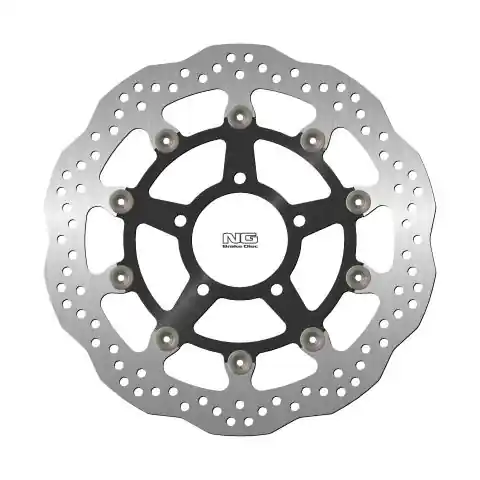 Vysoce Kvalitní NG přední brzdový kotouč TRIUMPH DAYTONA 955 02-06, SPRINT 1050 05-14 (320X78X4,5mm) (5X10,5mm) WAVE plovoucí (prostředek hliníkový)
