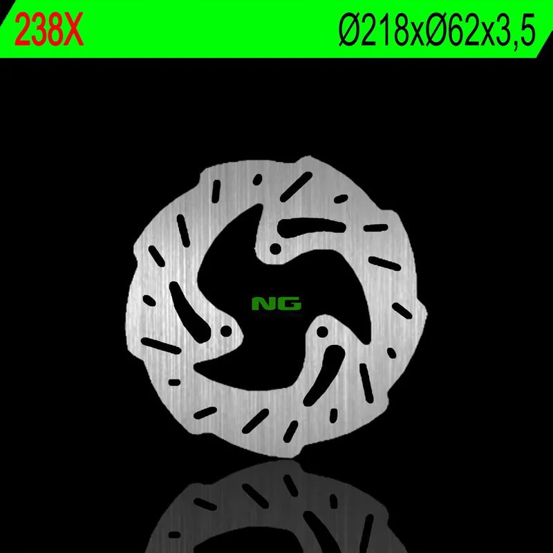 NG brzdový kotouč zadní DERBI 50/125, GAS GAS 125/450 (218X62X3,5mm) (3X10,5mm) WAVE Novinka