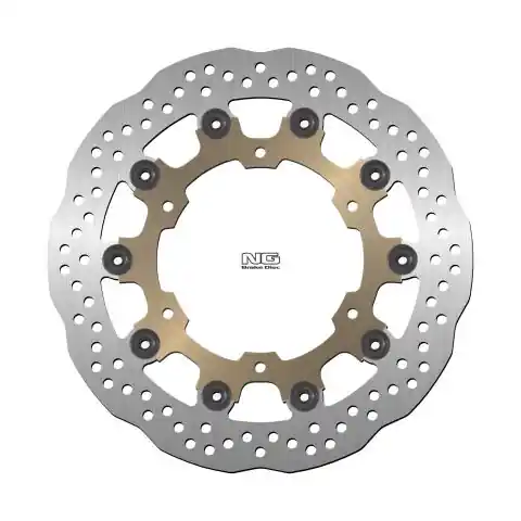 Aktuální NG přední brzdový kotouč YAMAHA YZF R6 99-02, YZF R1 98-03, FZS 1000 01-05, FJR 01, XJR 1300 03-17, XVZ 1300, XV 1600/1700/1900 (298X132X5) (6X8,5) plovoucí WAVE plovoucí