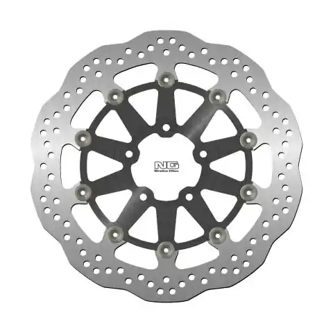 Výhodná Nabídka NG přední brzdový kotouč SUZUKI GSX1400 02-07, GSXR600/750 96-03, GSXR1300 99-07, TL1000 97-03 (320X69X5mm) (5X10,5mm) WAVE plovoucí (prostředek hliníkový)