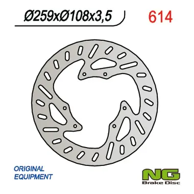 NG přední brzdový kotouč YAMAHA / MBK 50-125 SUPERMOTO (260X108X3,5) Velkoobchod