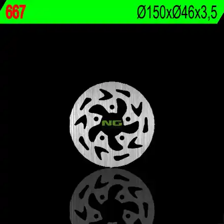 Jen Po Omezenou Doba NG brzdový kotouč zadní GAS GAS 50 EC/TXT (150X46X3,5)