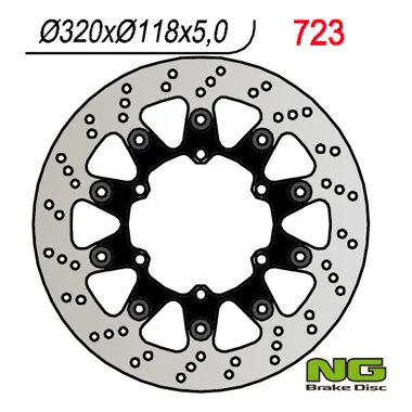 Hromadná Objednávka NG přední brzdový kotouč SUZUKI, YAMAHA SUPERMOTO (320X118X5)
