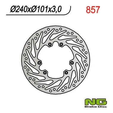 Nakupujte Hned NG přední brzdový kotouč HONDA CR 125/250, CRF 250/450 02-14 (240X101X3) turbína