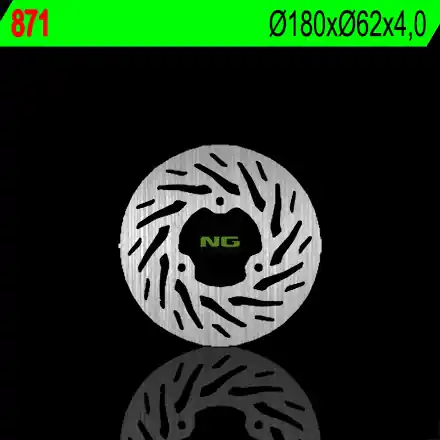 NG brzdový kotouč zadní SHERCO 50/125/290 (180X62X4) (3X10,5mm) Finální Výprodej