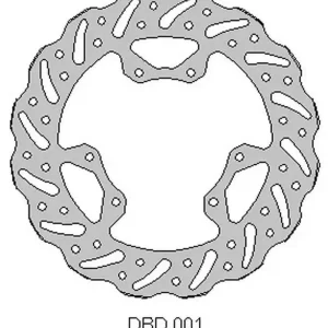 DELTA BRAKING přední brzdový kotouč HONDA CR 125 95-07, 250 95-01, CRF 250 04-14, CRF 450 02-14 WAVE (240X101X3mm) (6X6,5mm) (NG066) Hromadná Objednávka