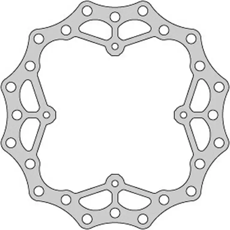 Garance Vrácení Peněz DELTA BRAKING brzdový kotouč zadní HONDA CR 125 02-07, CRF 250 04-21, CRF 250 X 04-17, CRF 450 02-21, WAVE ULTRA LIGHT (240X121X4mm) (4X6,5mm) (NG654X)