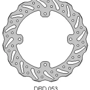 Akční Cena DELTA BRAKING brzdový kotouč zadní HUSQVARNA TC 85 14-20, KTM SX 85 11-20, 250/350 FREERIDE 12-19, WAVE (210X110X3mm) (4X6,5mm) (NG1281)