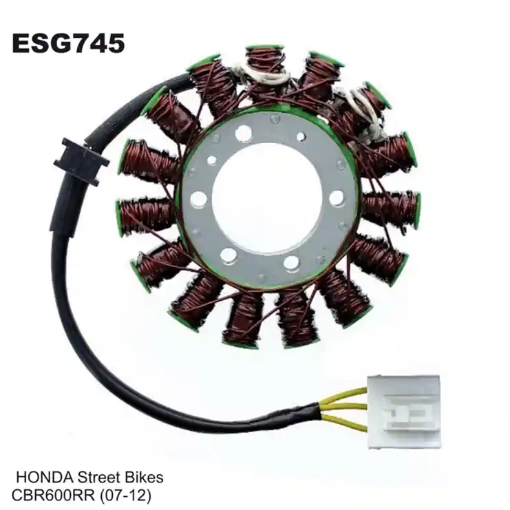 ELECTROSPORT vinutí alternátoru (stator) HONDA CBR 600RR (07-12) Nová Kolekce
