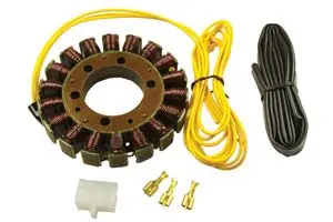 Levný ELECTREX vinutí alternátoru (stator) YAMAHA XV250 88-11, XT 600E 95-02, XTZ660 91-98, SUZUKI LTF250/300, VZ800 97-04, KAWASAKI ZZR600, GPX