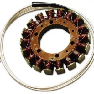 ELECTREX vinutí alternátoru (stator) YAMAHA XV535 VIRAGO 87-01, XTZ660 91-98, XTZ750 89-95, SUZUKI LS650 86-04, VS1400 87-04, KAWASAKI VN1500 87-98 (115X54X16) (G09) Ruční Výroba