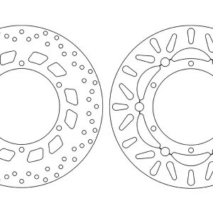 NEWFREN přední brzdový kotouč/zadní YAMAHA XV / XVS 125 97-04; XV 750 94-98; GTS 1000 93-95; FJ 1100/1200 83-95; VMAX 85-02; FJR 1300 01-16; XTZ 1200 SUPER TENERE 10-19 (282X132X5) Moderní