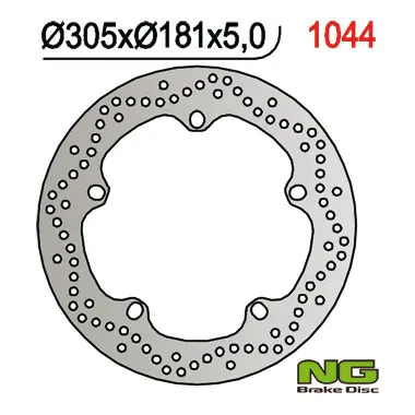 NG přední brzdový kotouč BMW R 850GS 99-07/1100GS 94-01/1150/1200GS 04-18, F750 GS 18-22, F850 GS 19-22, R1250GS 19-22, R1300GS 22 (305X181X4,8) pouzdro/objímka v sadě Jen Po Omezenou Doba
