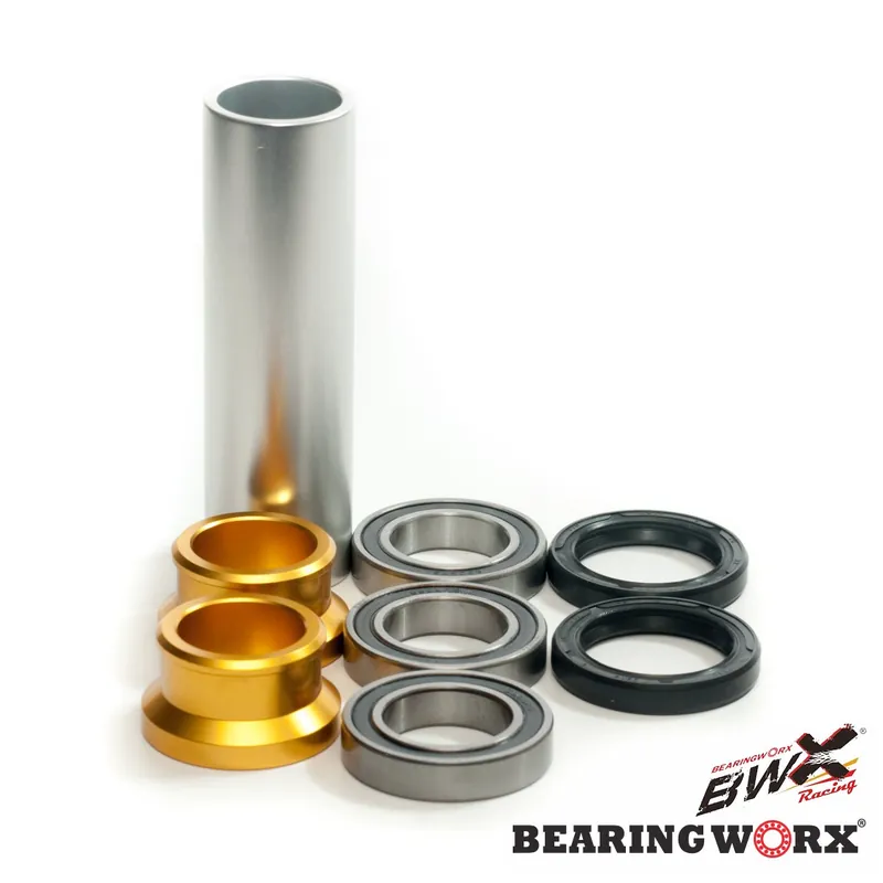 Pouze Dnes BEARING WORX ložiska zadního kola s těsnícími prvky a rukávy SUZUKI RMZ 250 07-17, RMZ 450 05-19 (25-1250) (malé rukávy 25X40X22mm, rukáv velký 25X32X106,75mm)