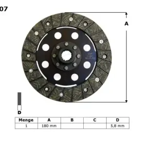 TRW ZF spojkový kotouč BMW K 1200 RS 97-05, K 1200 GT 01-05 Finální Výprodej